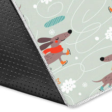 Load image into Gallery viewer, Dachshund Skating Pattern Area Rug
