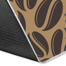 Load image into Gallery viewer, Coffee bean on brown background Area Rug

