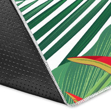 Load image into Gallery viewer, heliconia palm and monstera  leaves pattern Area Rug
