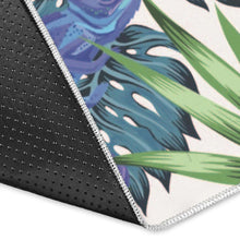 Load image into Gallery viewer, Green Blue Chameleon Lizard Leaves Pattern Area Rug
