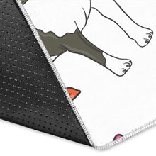 Load image into Gallery viewer, Boston terrier dog hearts vector pattern Area Rug
