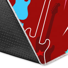 Load image into Gallery viewer, Electical Guitar Red Pattern Area Rug
