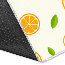 Load image into Gallery viewer, oranges leaves pattern Area Rug
