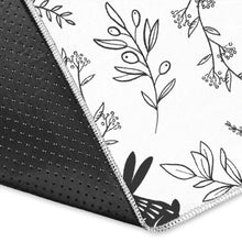 Load image into Gallery viewer, Crows floral wreath rabbit pattern Area Rug
