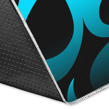 Load image into Gallery viewer, Blue Flame Fire Pattern Background Area Rug
