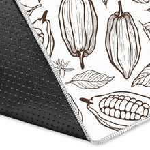 Load image into Gallery viewer, Cocoa beans leaves pattern Area Rug

