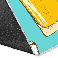 Load image into Gallery viewer, Beer pattern green background Area Rug
