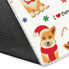 Load image into Gallery viewer, Christmas Corgi Pattern Background Area Rug
