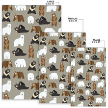 Load image into Gallery viewer, Bear Pattern Print Design BE03 Area Rugs
