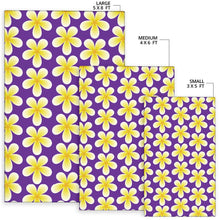 Load image into Gallery viewer, Yellow Plumeria Pattern Print Design PM05 Area Rugs
