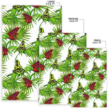 Load image into Gallery viewer, Green Red Frog Pattern Area Rug
