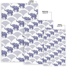 Load image into Gallery viewer, Elephant Pattern Background Area Rug
