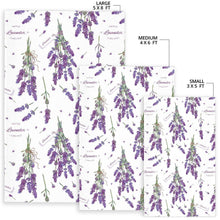 Load image into Gallery viewer, lavender flower design pattern Area Rug
