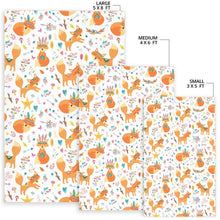 Load image into Gallery viewer, cute tribal fox pattern Area Rug
