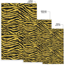 Load image into Gallery viewer, Gold Bengal Tiger Pattern Area Rug
