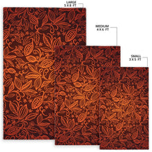 Load image into Gallery viewer, Cocoa beans tribal polynesian pattern Area Rug
