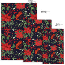 Load image into Gallery viewer, Poinsettia Pattern Print Design POT02 Area Rugs
