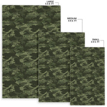 Load image into Gallery viewer, Digital Green camo camouflage pattern Area Rug
