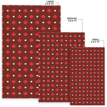 Load image into Gallery viewer, Canadian Maple Leaves Pattern background Area Rug
