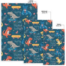 Load image into Gallery viewer, Dinosaur Music Skating Pattern Area Rug
