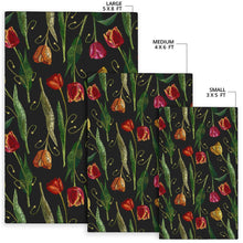 Load image into Gallery viewer, Tulip Embroidered Pattern Print Design TP01 Area Rugs
