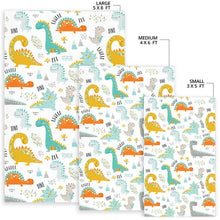 Load image into Gallery viewer, Cute funny kids dinosaurs pattern Area Rug
