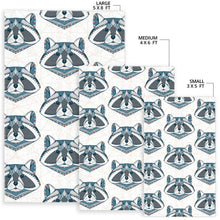 Load image into Gallery viewer, Raccoon Head Pattern Area Rug
