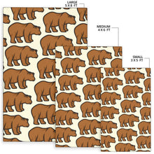 Load image into Gallery viewer, Bear Pattern Print Design BE05 Area Rugs
