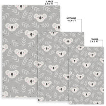 Load image into Gallery viewer, Cute koala leaves pattern Area Rug
