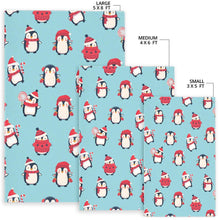 Load image into Gallery viewer, Cute penguin christmas  design pattern Area Rug
