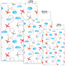 Load image into Gallery viewer, Airplane Cloud Pattern Area Rug
