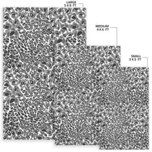 Load image into Gallery viewer, Gray Leopard Texture Pattern Area Rug

