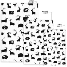 Load image into Gallery viewer, Goat ram pattern Area Rug
