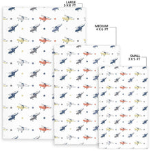 Load image into Gallery viewer, Cute helicopter star pattern Area Rug
