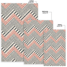 Load image into Gallery viewer, zigzag chevron striped pattern Area Rug
