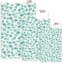 Load image into Gallery viewer, Green ginkgo leaves pattern Area Rug
