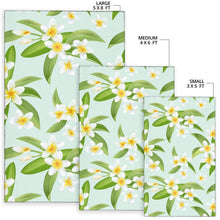 Load image into Gallery viewer, Yellow Plumeria Pattern Print Design PM024 Area Rugs
