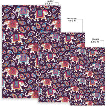 Load image into Gallery viewer, Elephant indian style ornament pattern Area Rug
