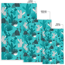 Load image into Gallery viewer, Green Cactus Pattern Area Rug
