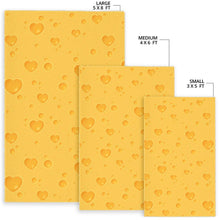 Load image into Gallery viewer, Cheese Heart Texture Pattern Area Rug
