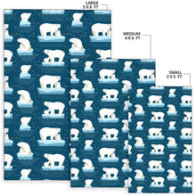 Load image into Gallery viewer, Polar Bear Pattern Print Design PB02 Area Rugs

