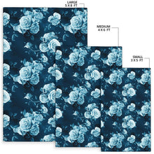 Load image into Gallery viewer, Rose Blue Pattern Print Design RO014 Area Rugs

