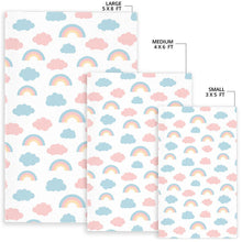 Load image into Gallery viewer, Cute rainbow clound pattern Area Rug
