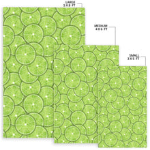 Load image into Gallery viewer, Slices of Lime pattern Area Rug
