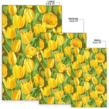 Load image into Gallery viewer, Tulip Yellow Pattern Print Design TP010 Area Rugs
