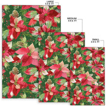 Load image into Gallery viewer, Poinsettia Pattern Print Design POT03 Area Rugs
