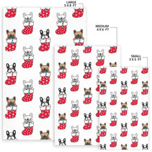 Load image into Gallery viewer, French Bulldog in Sock Pattern Area Rug
