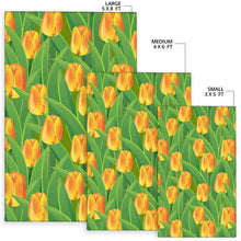 Load image into Gallery viewer, Tulip Orange Pattern Print Design TP07 Area Rugs

