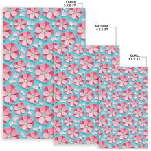 Load image into Gallery viewer, 3D sakura cherry blossom pattern Area Rug
