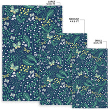 Load image into Gallery viewer, butterfly leaves pattern Area Rug
